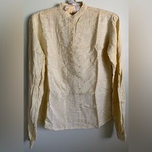 New vintage embroidered bohemian hippie blouse